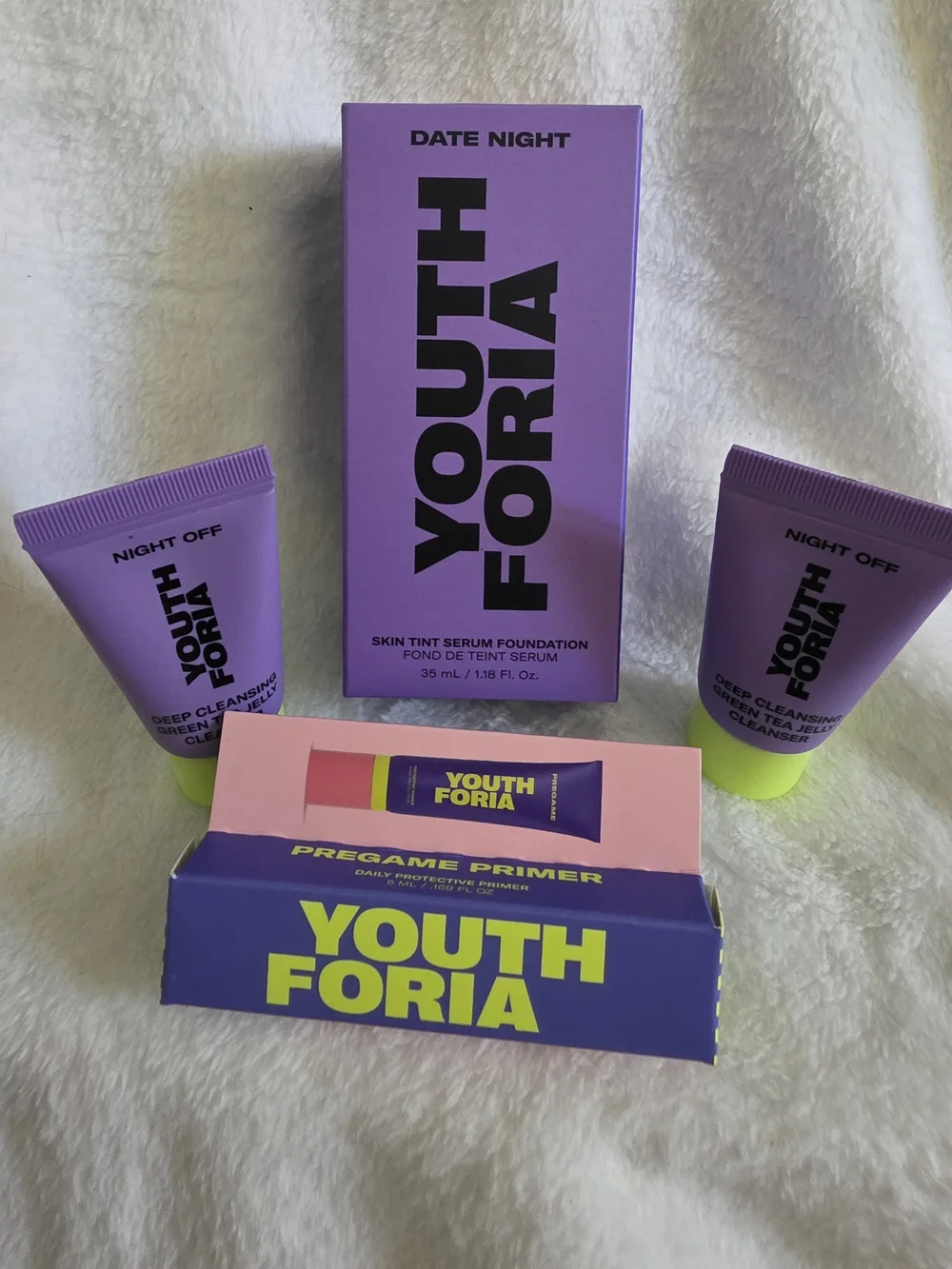 NIB Youthforia Date Night Ready Set – 4-Piece Makeup & Skincare Lot